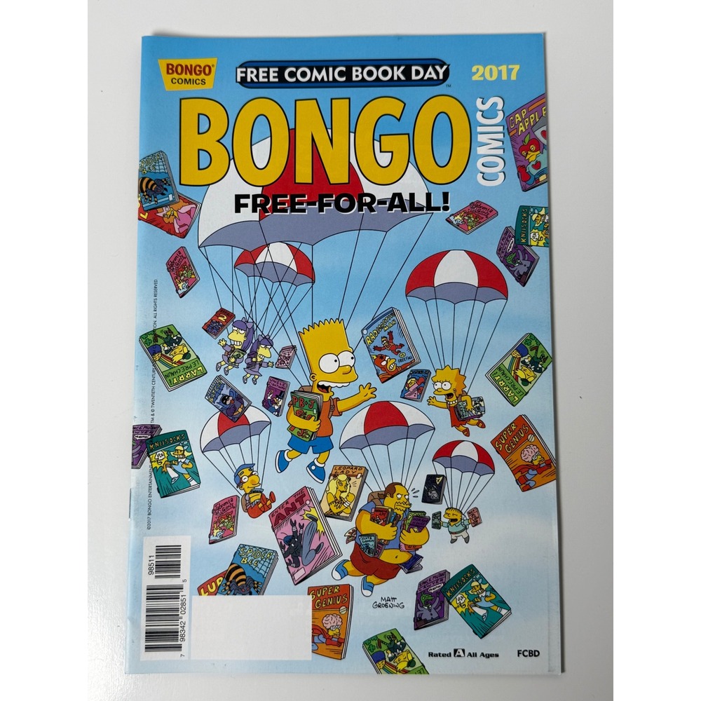 Bongo Comics Free-For-All 2017 FCBD The Simpsons Matt Groening Bart Lisa Comic